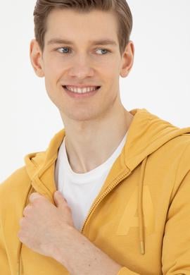 Erkek Hardal Örme Hırka - 50269394096