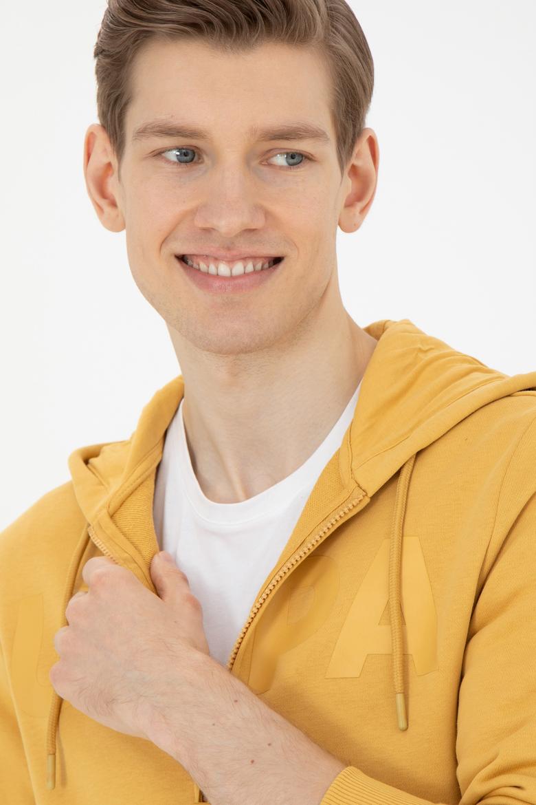 Erkek Hardal Örme Hırka - 50269394096