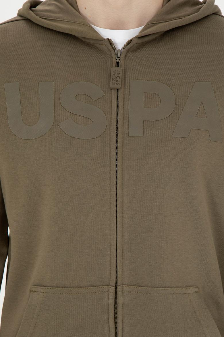 Erkek Haki Örme Hırka - 50269394136