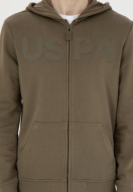 Erkek Haki Örme Hırka - 50269394136