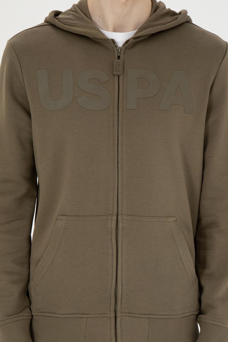 Erkek Haki Örme Hırka - 50269394136