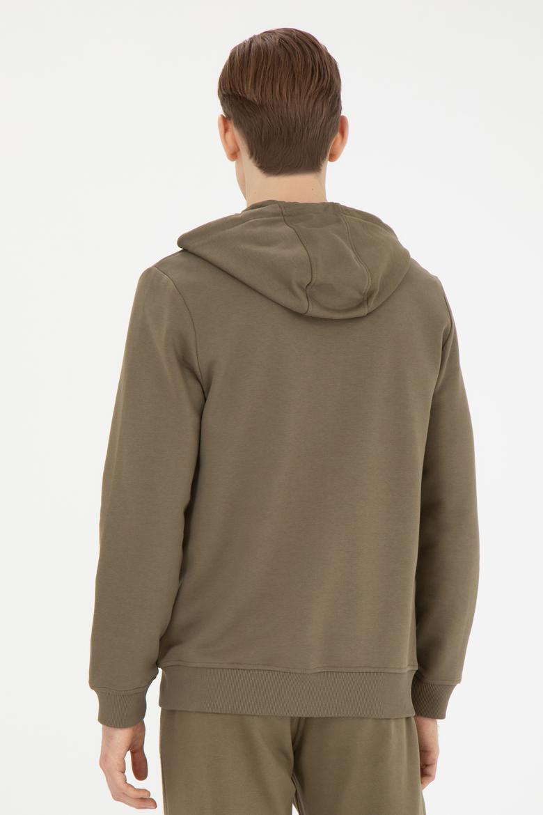 Erkek Haki Örme Hırka - 50269394136