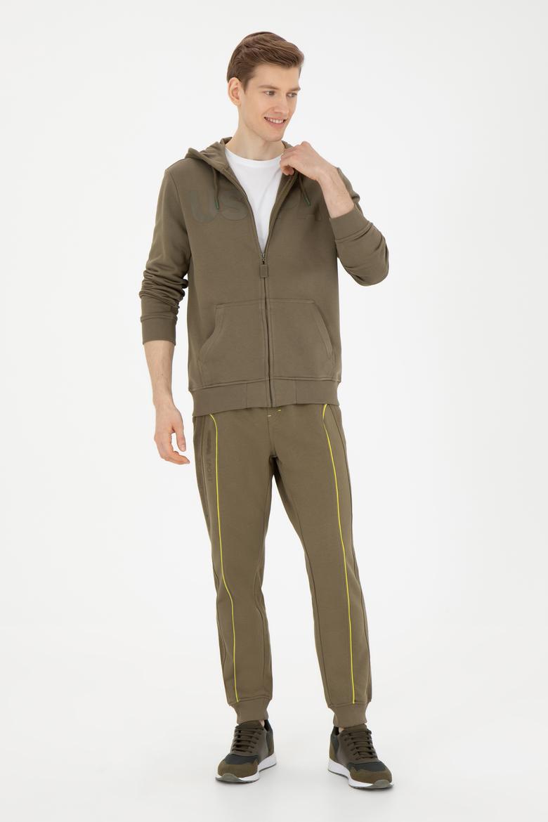 Erkek Haki Örme Hırka - 50269394136