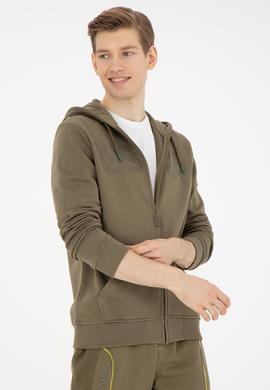 Erkek Haki Örme Hırka - 50269394136