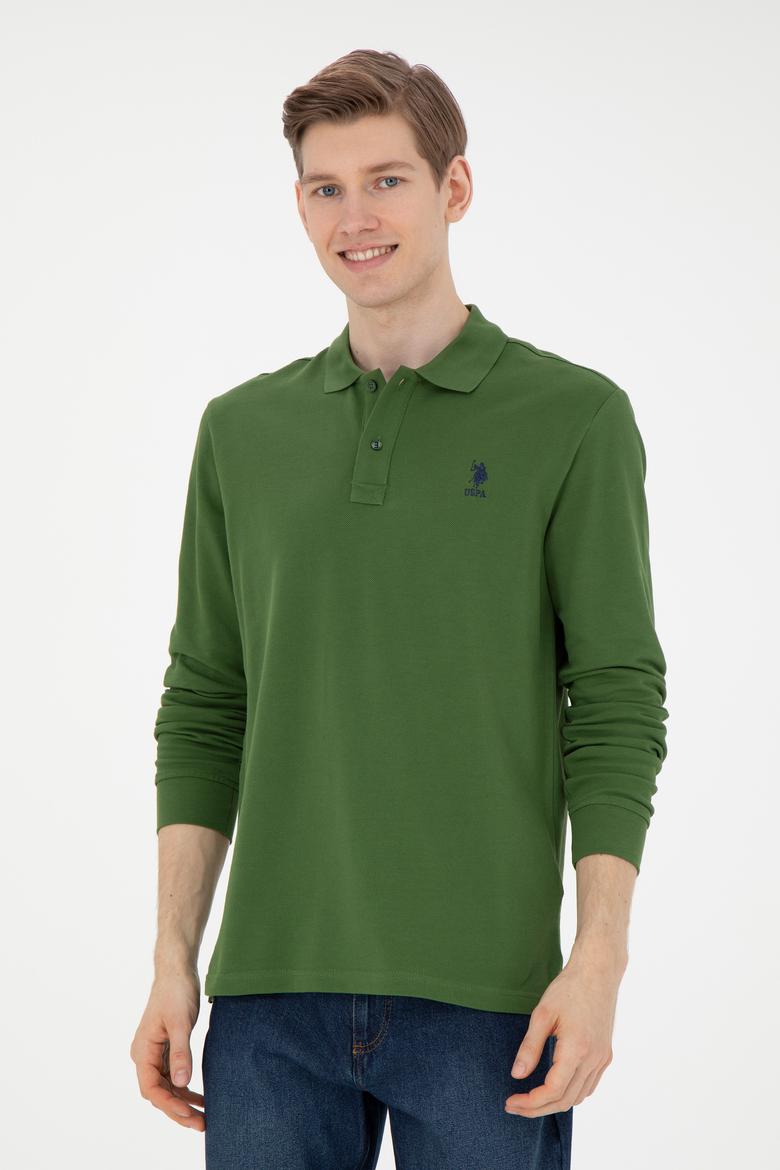 Erkek Yeşil Basic Sweatshirt