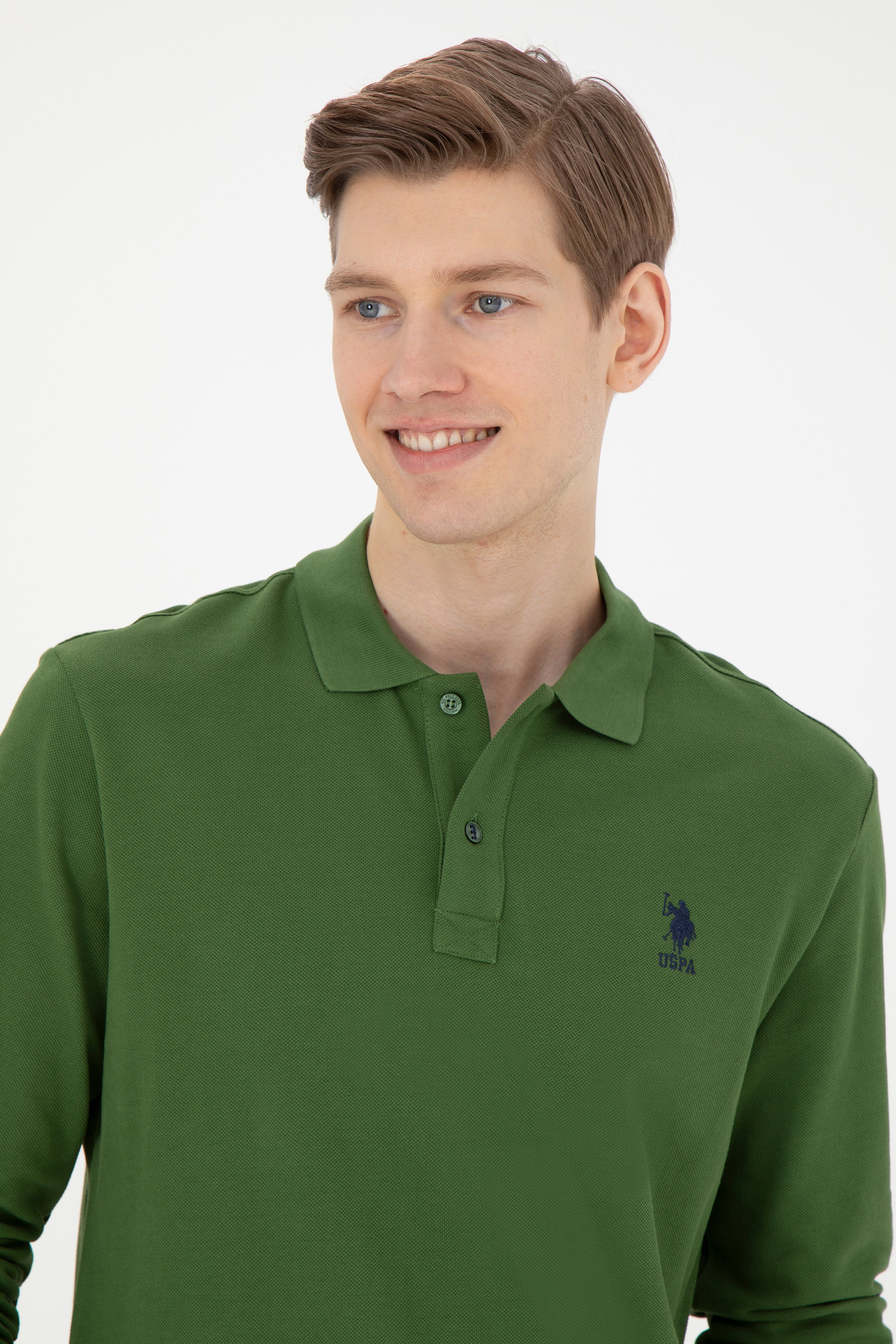 Erkek Yeşil Basic Sweatshirt - Image 2