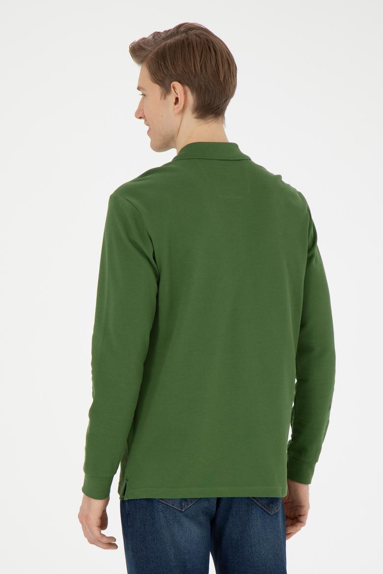 Erkek Yeşil Basic Sweatshirt - 50269403149