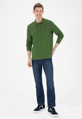 Erkek Yeşil Basic Sweatshirt - 50269403149