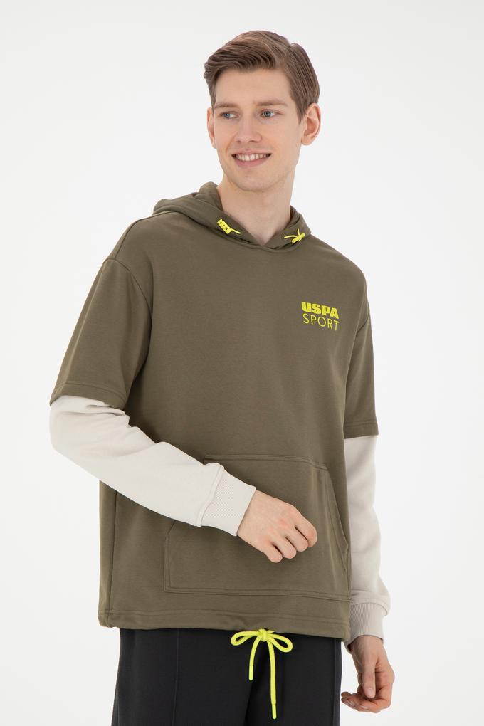 Erkek Haki Sweatshirt