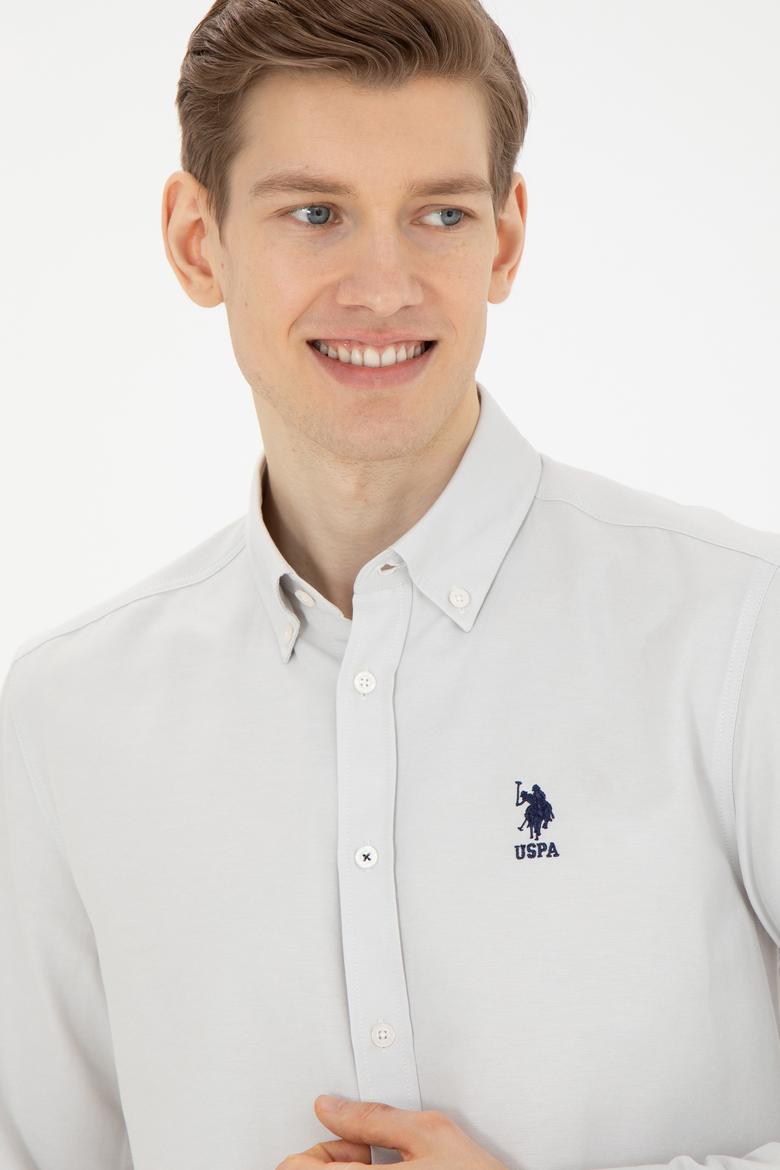 Erkek Taş Uzun Kollu Basic Gömlek - 50271274025