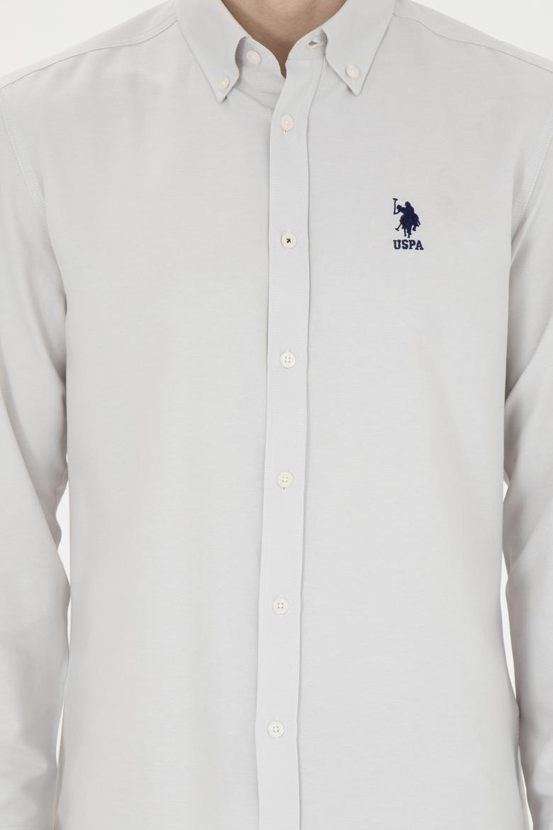 Erkek Taş Uzun Kollu Basic Gömlek - 50271274025