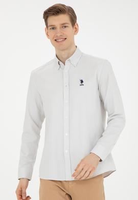 Erkek Taş Uzun Kollu Basic Gömlek - 50271274025