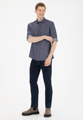 Erkek Lacivert Uzun Kollu Gömlek - 50272292008