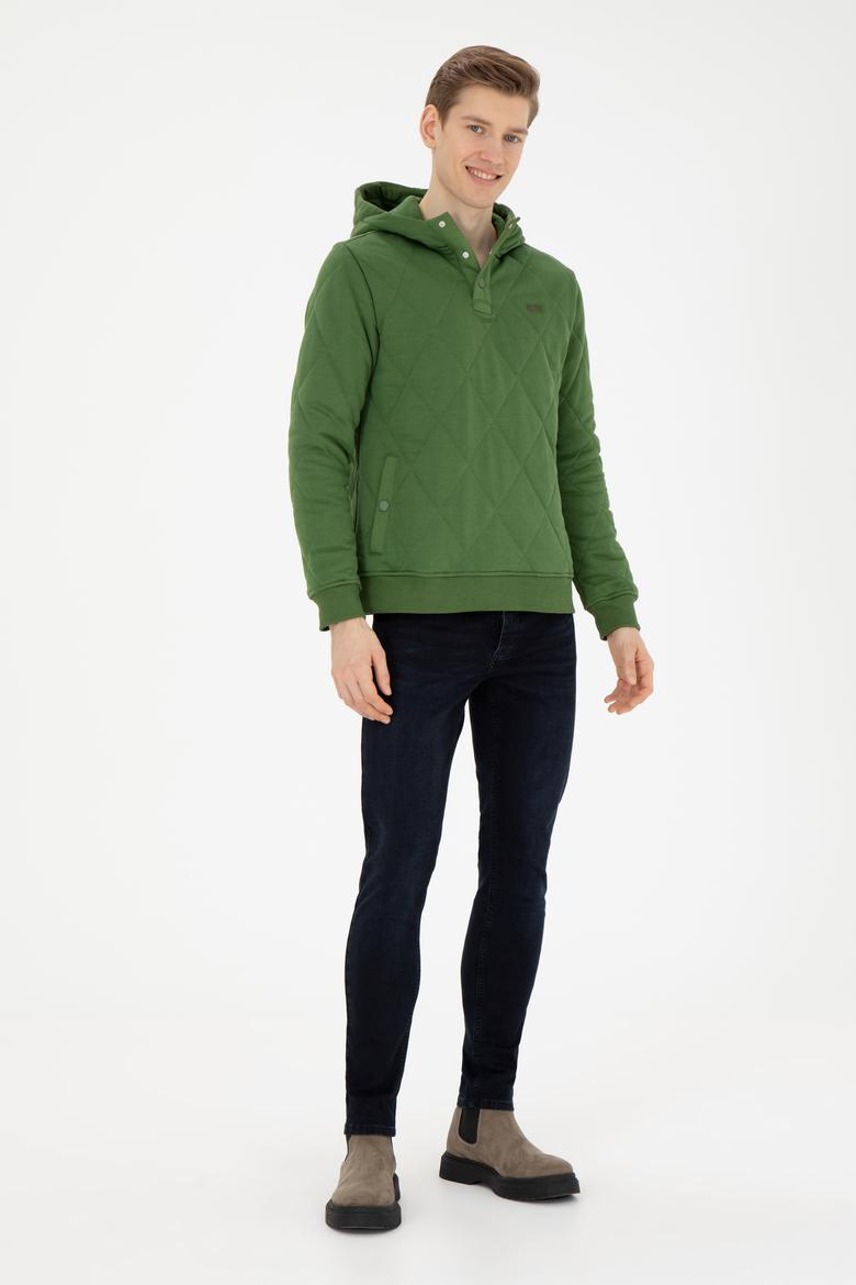 Erkek Yeşil Sweatshirt - 50270874017