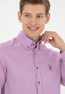 Erkek Violet Uzun Kollu Basic Gömlek - 50271276100