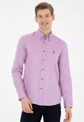 Erkek Violet Uzun Kollu Basic Gömlek - 50271276100