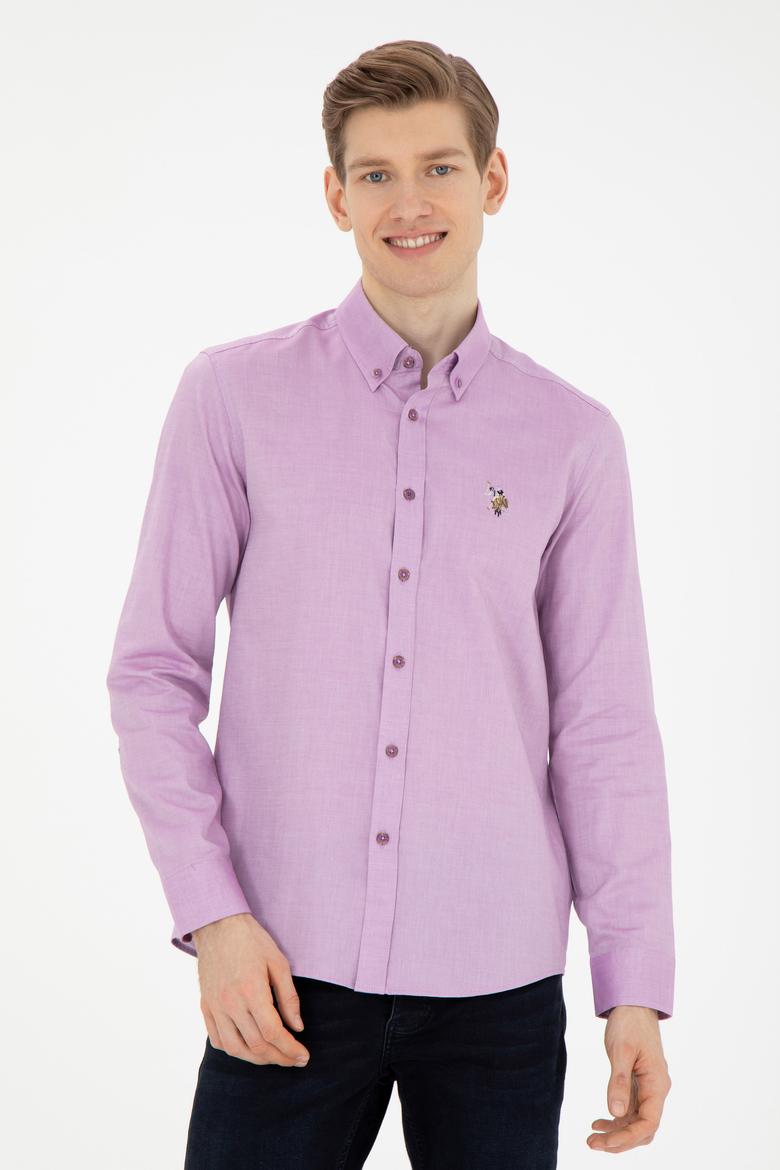 Erkek Violet Uzun Kollu Basic Gömlek - 50271276100