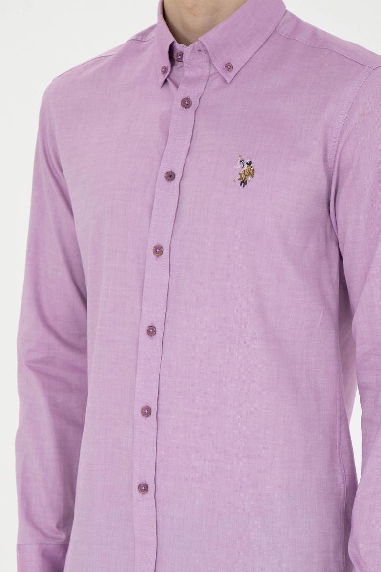 Erkek Violet Uzun Kollu Basic Gömlek - 50271276100