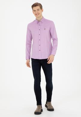 Erkek Violet Uzun Kollu Basic Gömlek - 50271276100