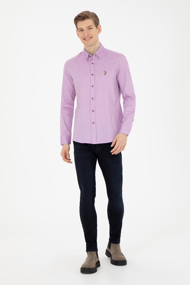 Erkek Violet Uzun Kollu Basic Gömlek - 50271276100
