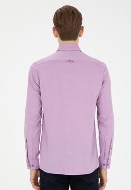 Erkek Violet Uzun Kollu Basic Gömlek - 50271276100