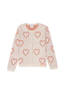 Kız Çocuk Krem Triko Hırka - 50277084017