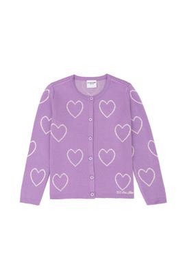 Kız Çocuk Lila Triko Hırka - 50277084012