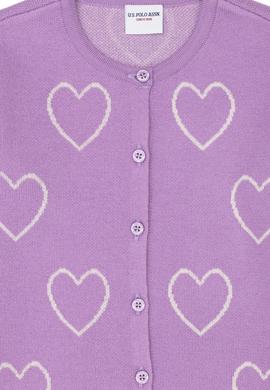 Kız Çocuk Lila Triko Hırka - 50277084012