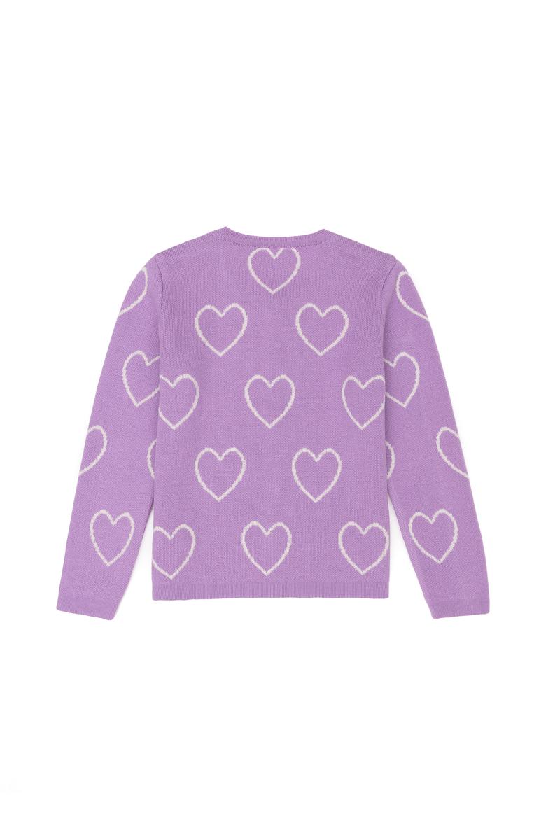 Kız Çocuk Lila Triko Hırka - 50277084012