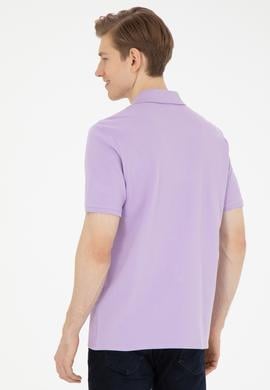 Erkek Lila Basic Tişört - 50284641139