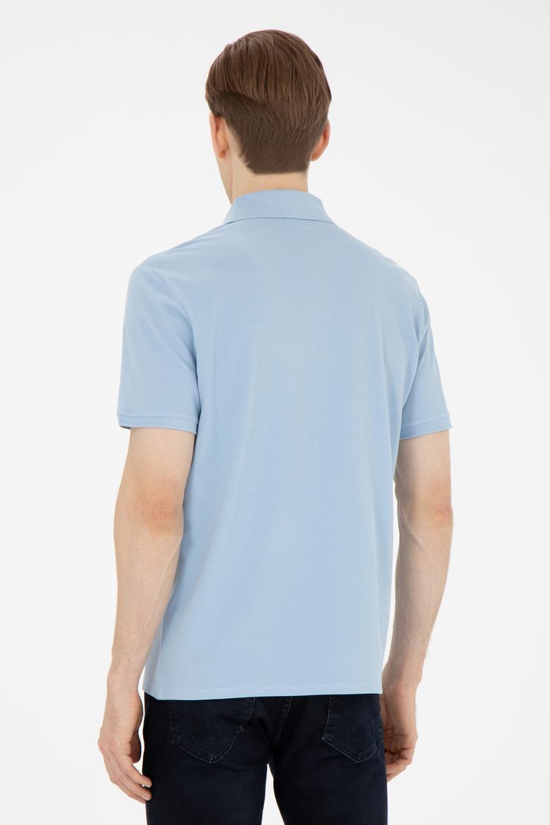 Erkek Açık Mavi Basic Tişört - 50284641231