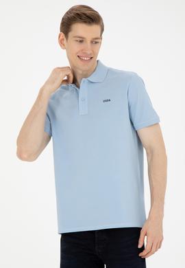 Erkek Açık Mavi Basic Tişört - 50284641231