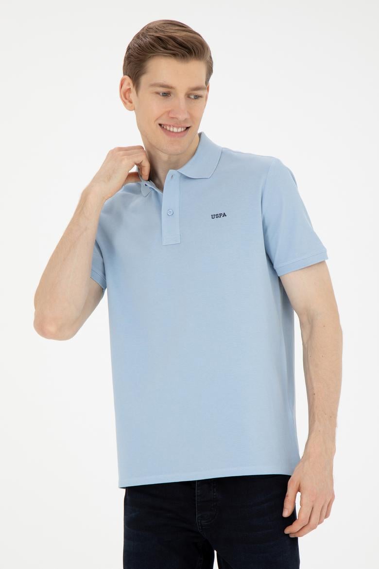 Erkek Açık Mavi Basic Tişört