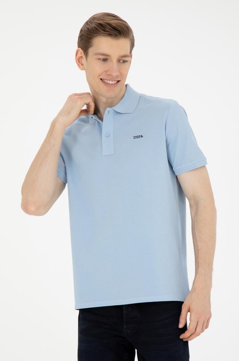 Erkek Açık Mavi Basic Tişört