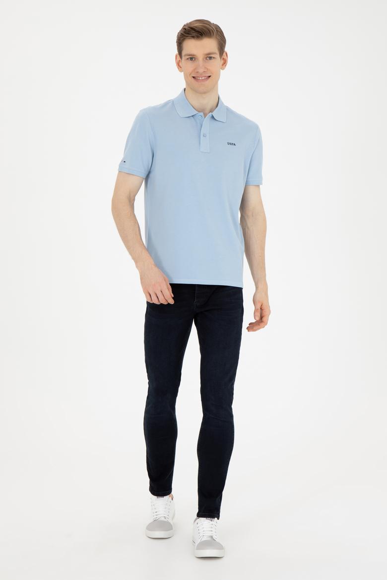 Erkek Açık Mavi Basic Tişört - 50284641231