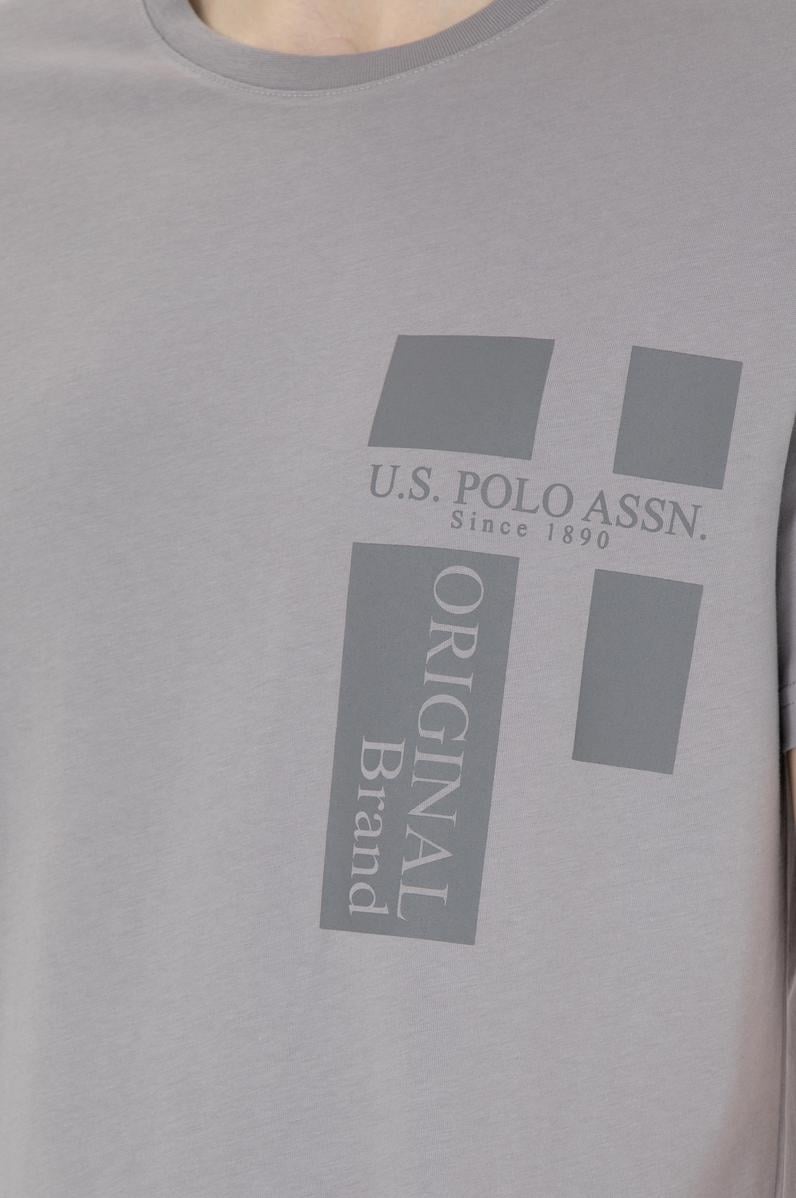 Erkek Regular Fit Bisiklet Yaka Koyu Gri Tişört