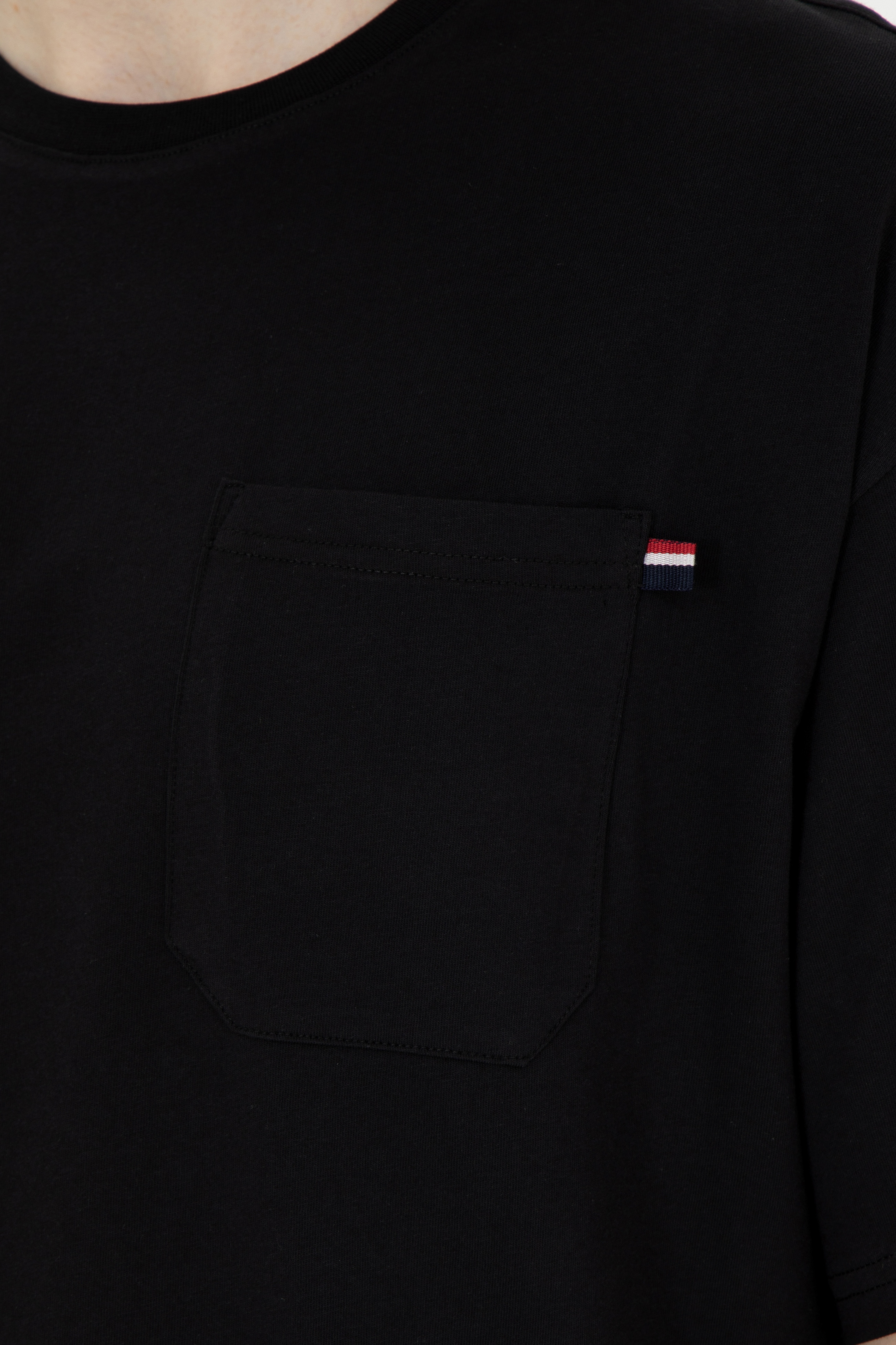 Erkek Comfort Fit Bisiklet Yaka Siyah Tişört - Image 7