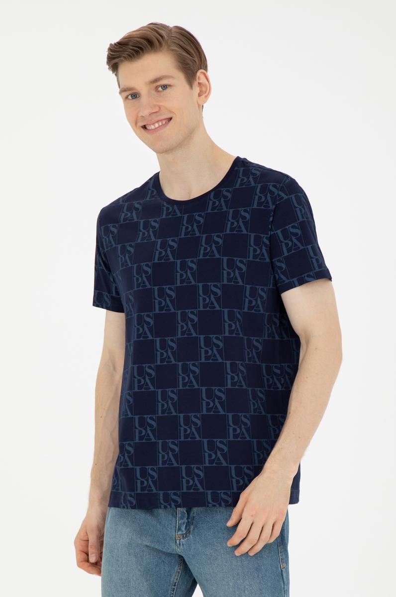 Erkek Regular Fit Bisiklet Yaka Lacivert Tişört