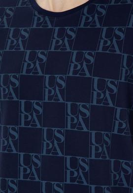 Erkek Regular Fit Bisiklet Yaka Lacivert Tişört - 50287069001