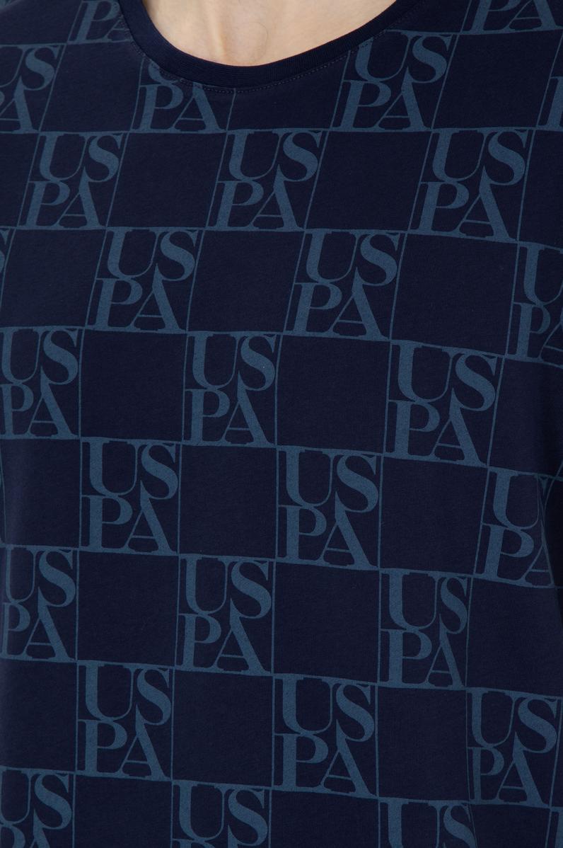 Erkek Regular Fit Bisiklet Yaka Lacivert Tişört