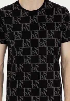 Erkek Regular Fit Bisiklet Yaka Siyah Tişört - 50287069011