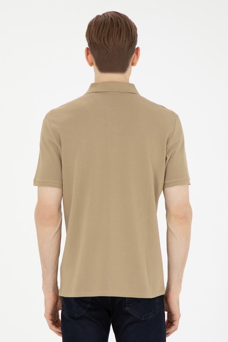Erkek Haki Basic Tişört - 50284641179