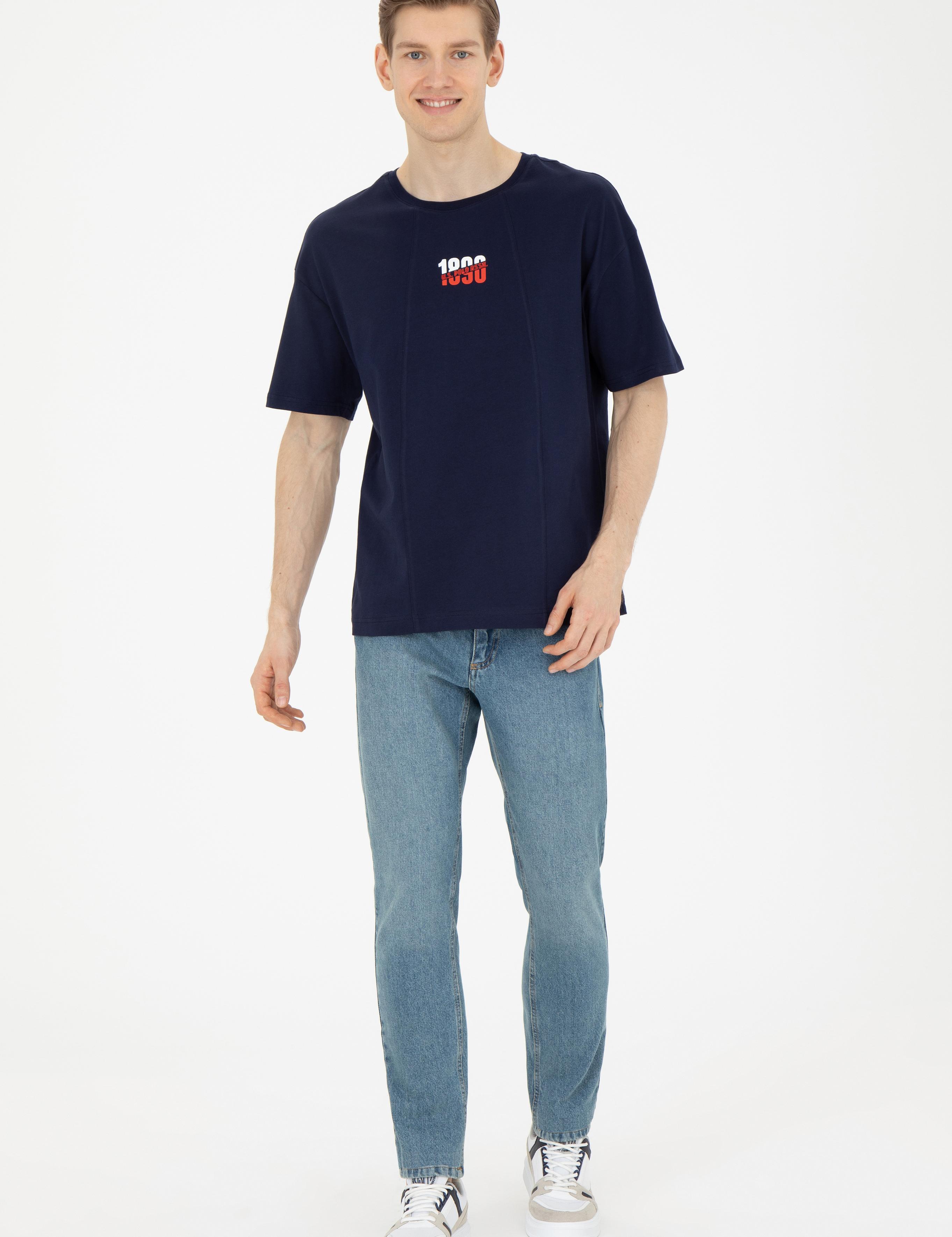 تی شرت یقه گرد آستین کوتاه ریلکس یقه گرد مردانه یو اس پولو | U.S. Polo Assn. - تصویر 4