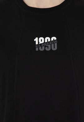 Erkek Comfort Fit Bisiklet Yaka Siyah Tişört - 50287049026