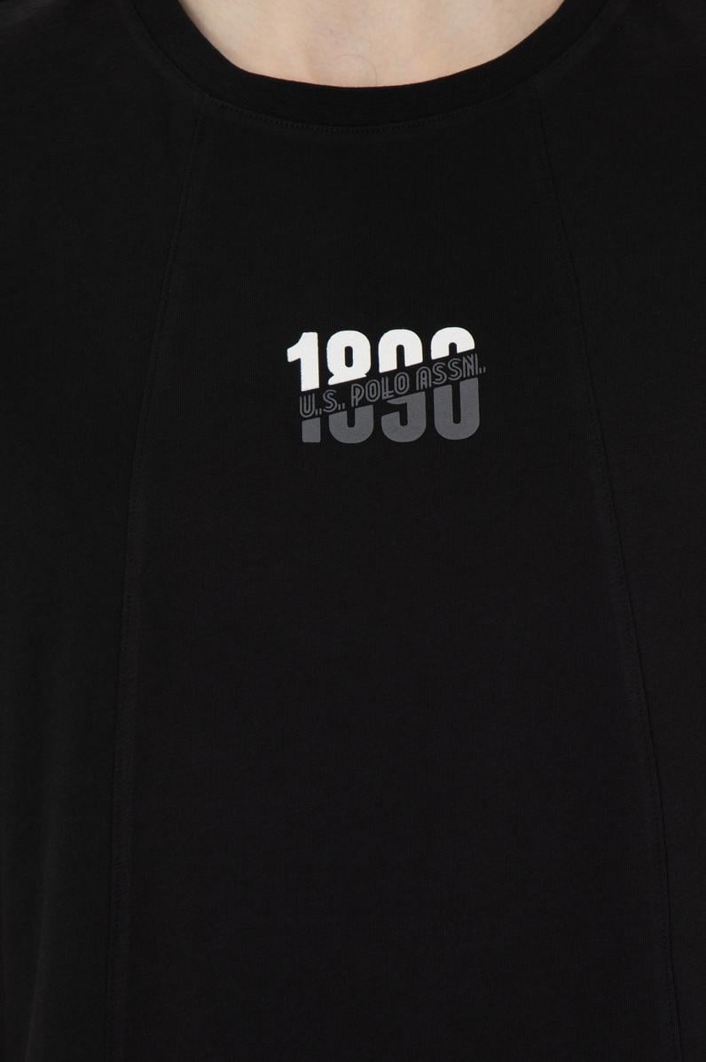 Erkek Comfort Fit Bisiklet Yaka Siyah Tişört