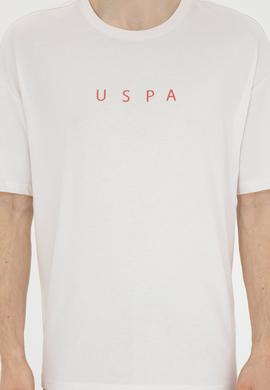 Erkek Comfort Fit Bisiklet Yaka Ekru Tişört - 50282029031