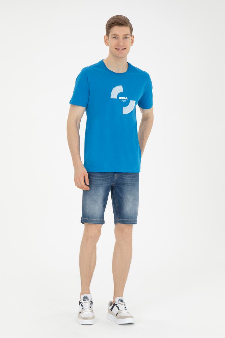 Erkek Regular Fit Bisiklet Yaka Saks Tişört - 50281501011