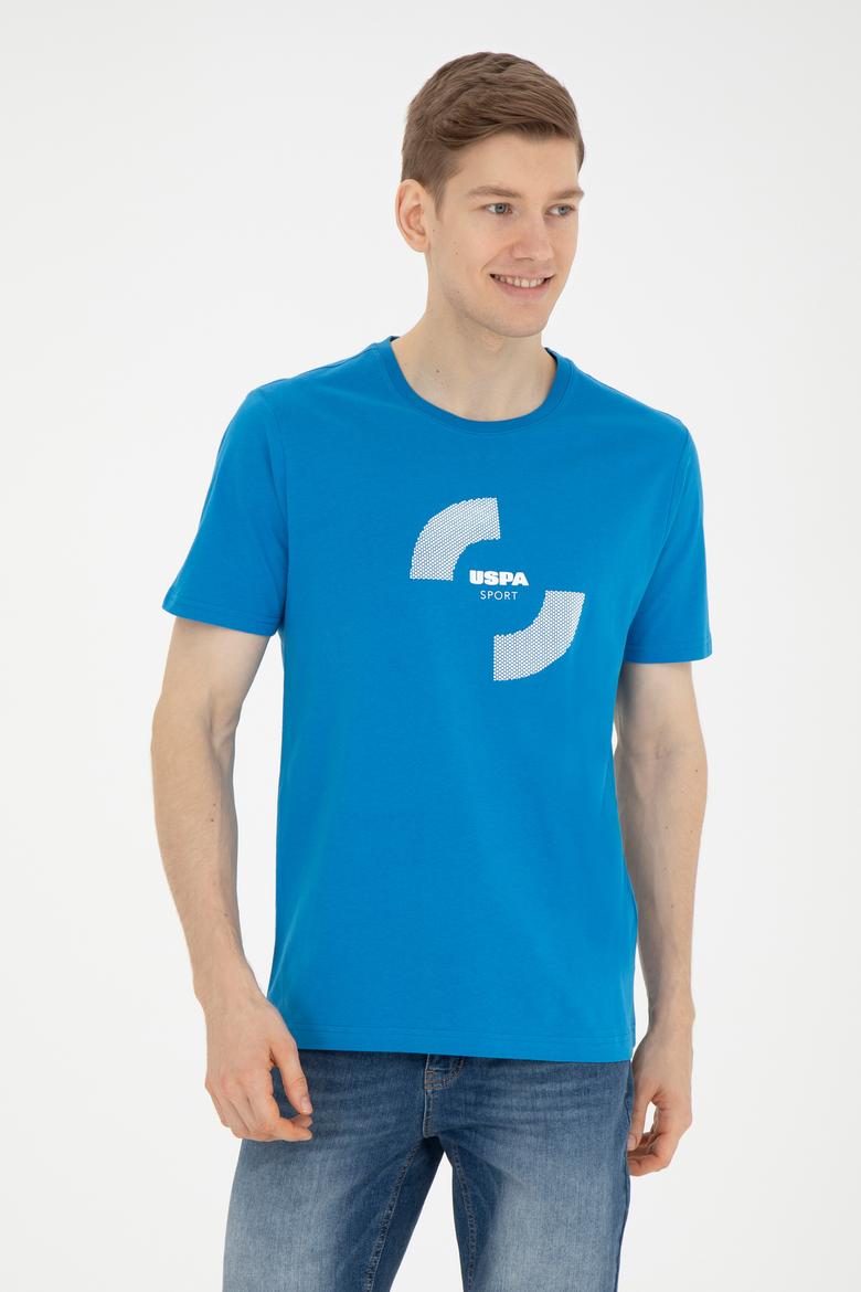 Erkek Regular Fit Bisiklet Yaka Saks Tişört