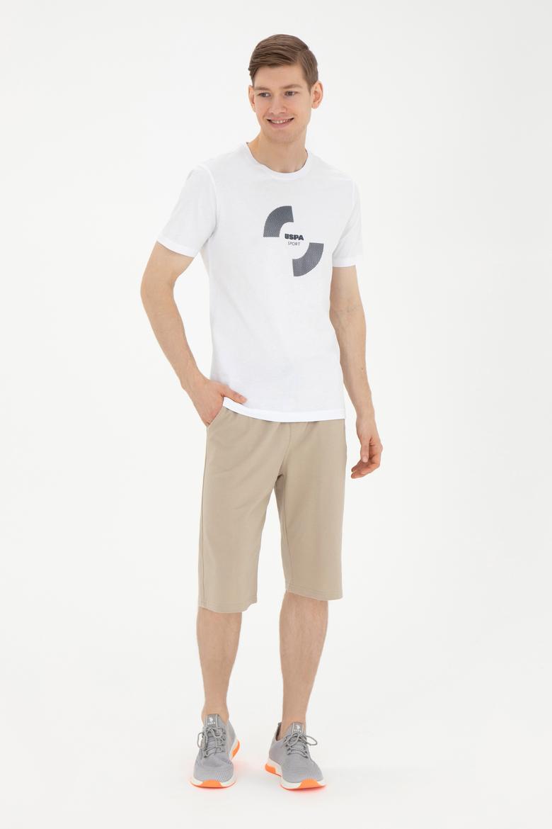 Erkek Açık Haki Örme Şort - 50279619111