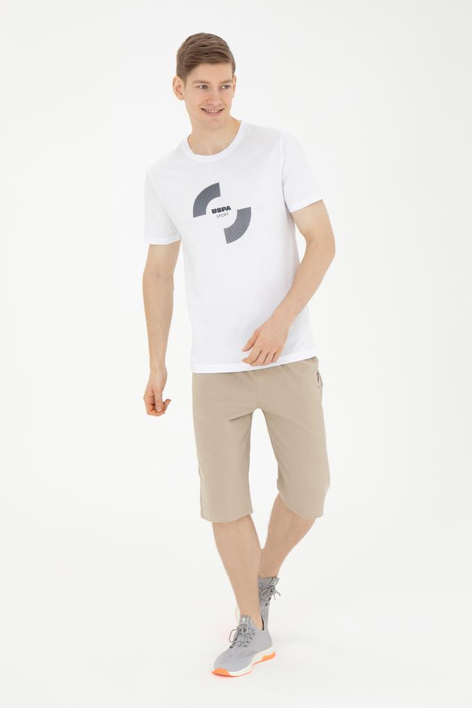 Erkek Açık Haki Örme Şort